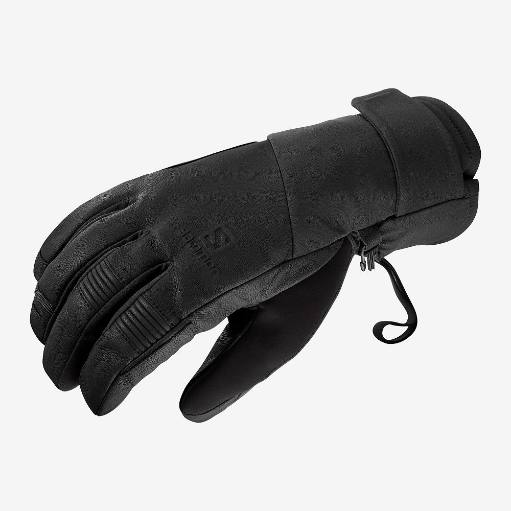 Salomon Singapore Mens Gloves - PROPELLER PLUS M Black | 15640-OHXR